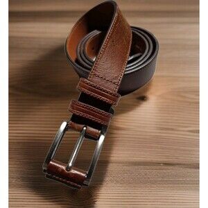 Joseph A. Bank Genuine Leather Belt with Single Prong Buckle 50" 1.5"wide